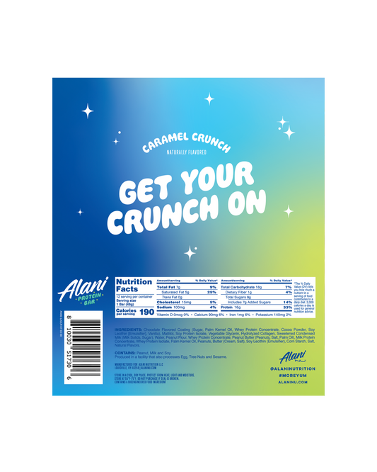 Caramel Crunch Protein Bars, 12-Pack