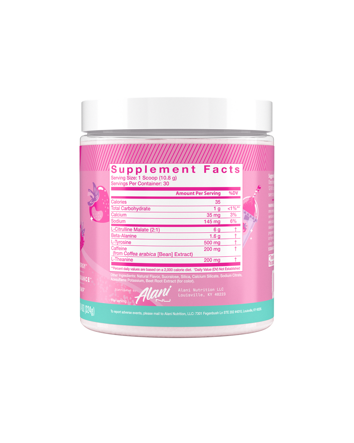 Pink Slush Pre-Workout Powder, 30 Servings