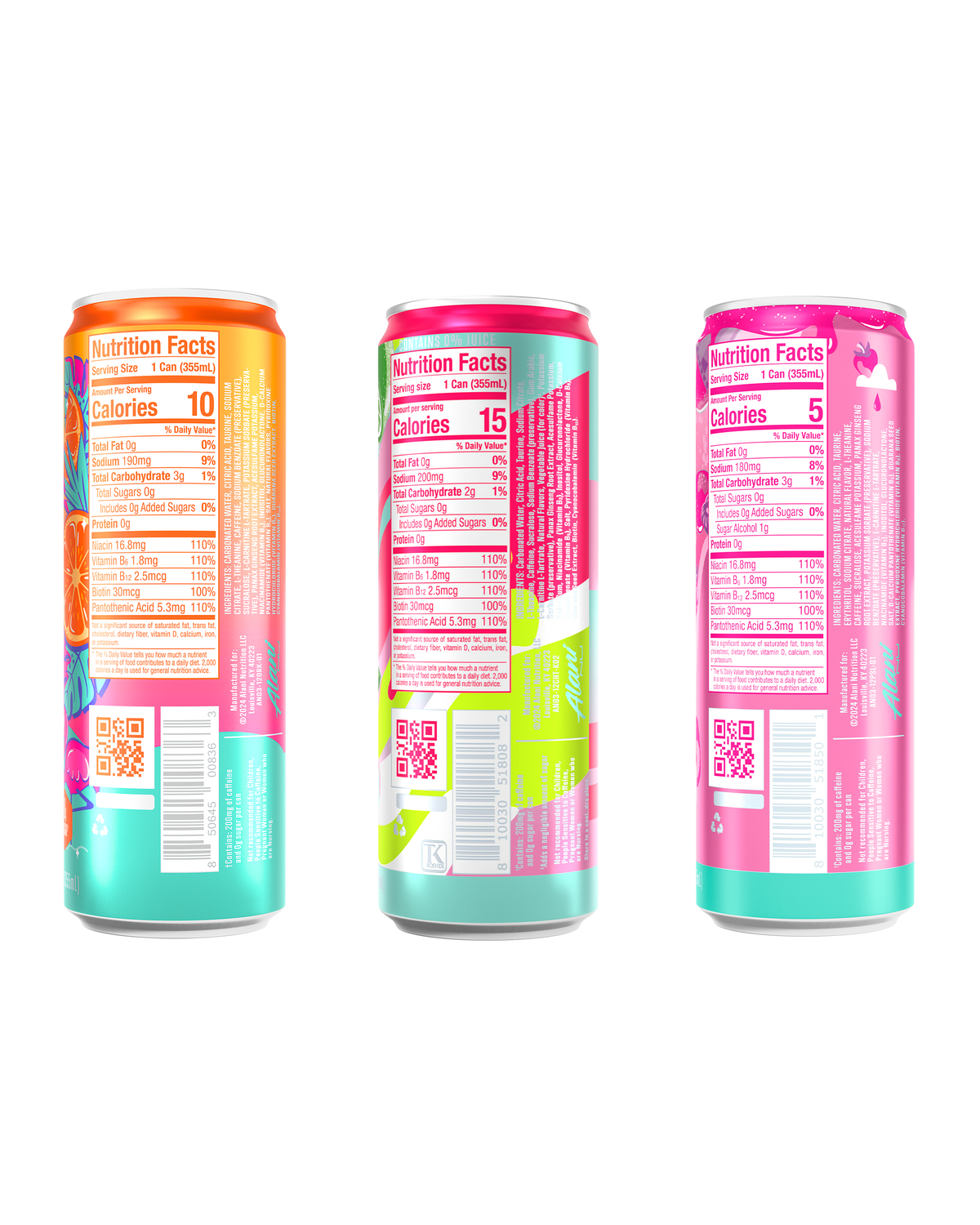 Sunkissed Energy Drink Variety, 12-Pack