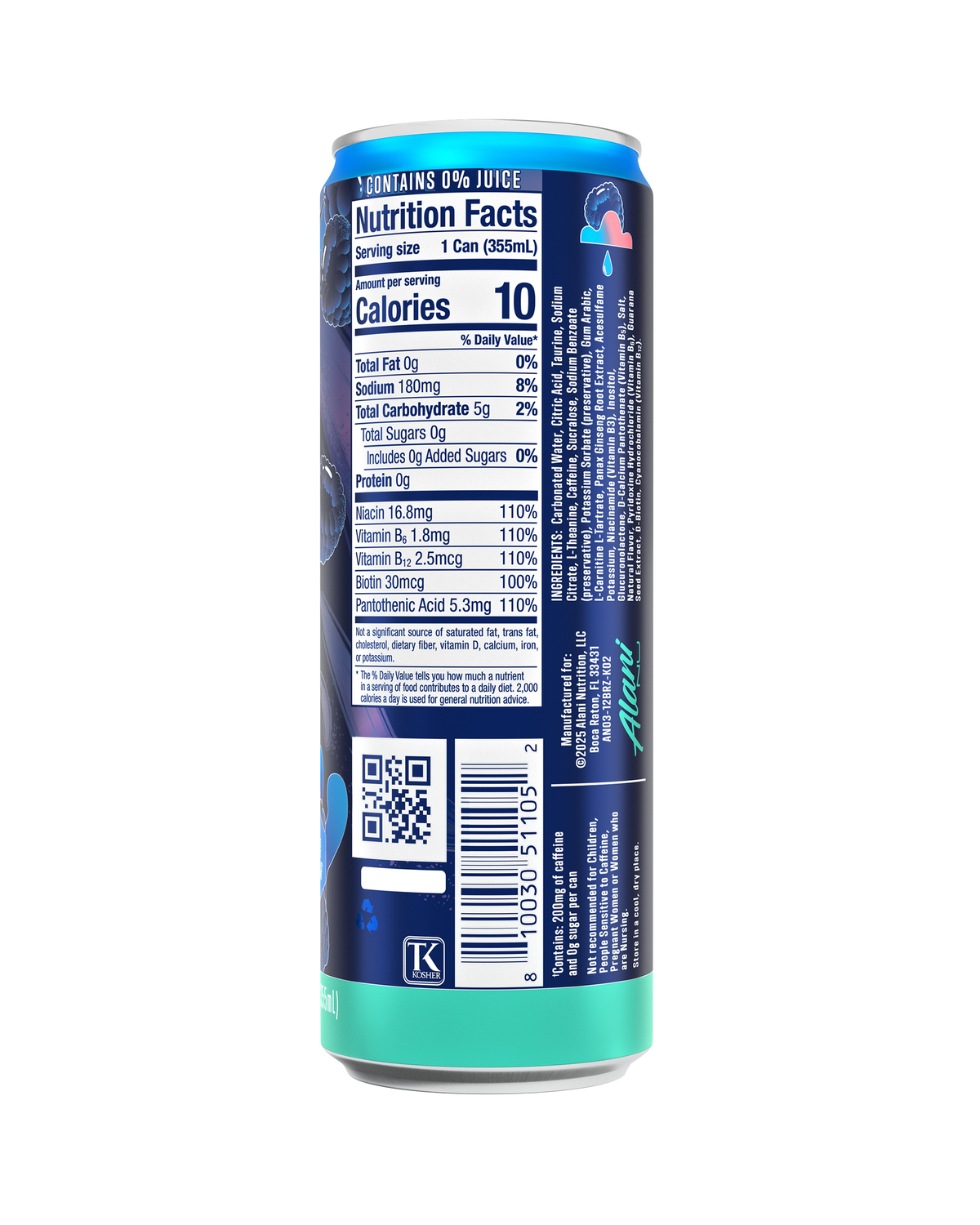 Breezeberry Energy Drink, 12-Pack