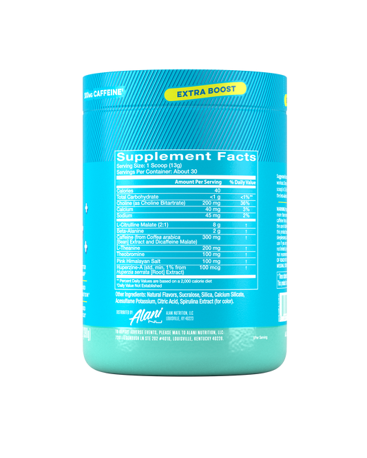 Blue Slush Pre-Workout+ Mix, 30 Servings