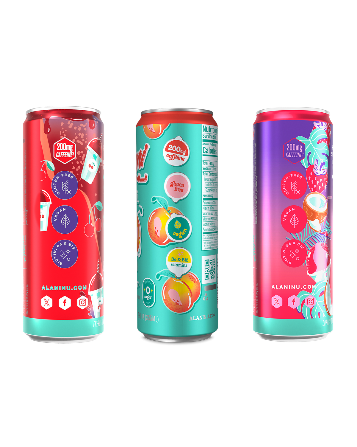 Beach Blend Energy Drink Variety, 12-Pack