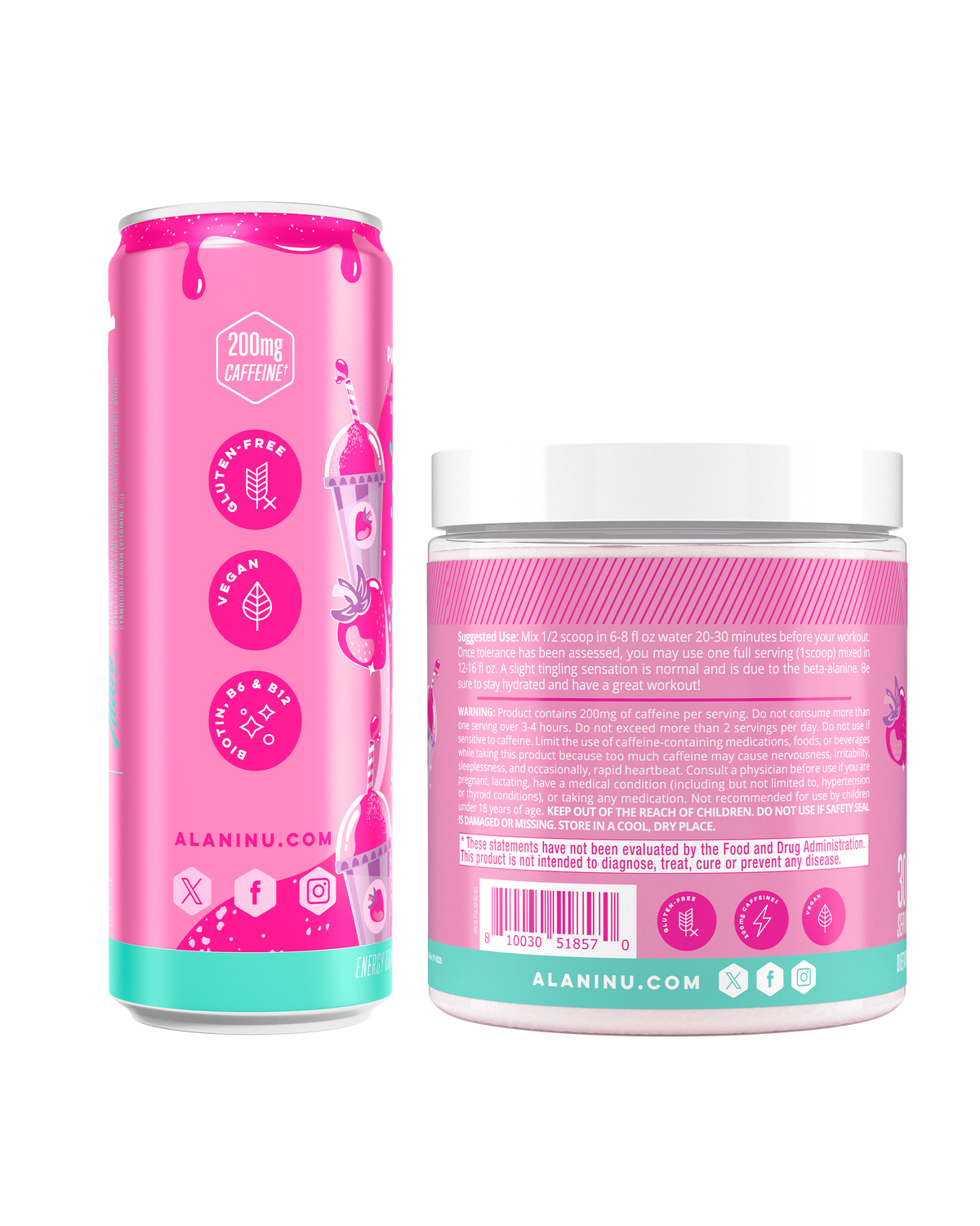 Pink Slush Energy Drink & Pre-Workout Set