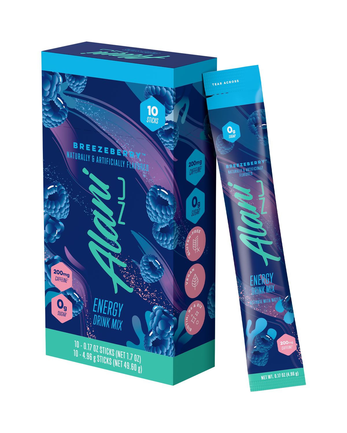 Breezeberry Energy Sticks, 10-Pack