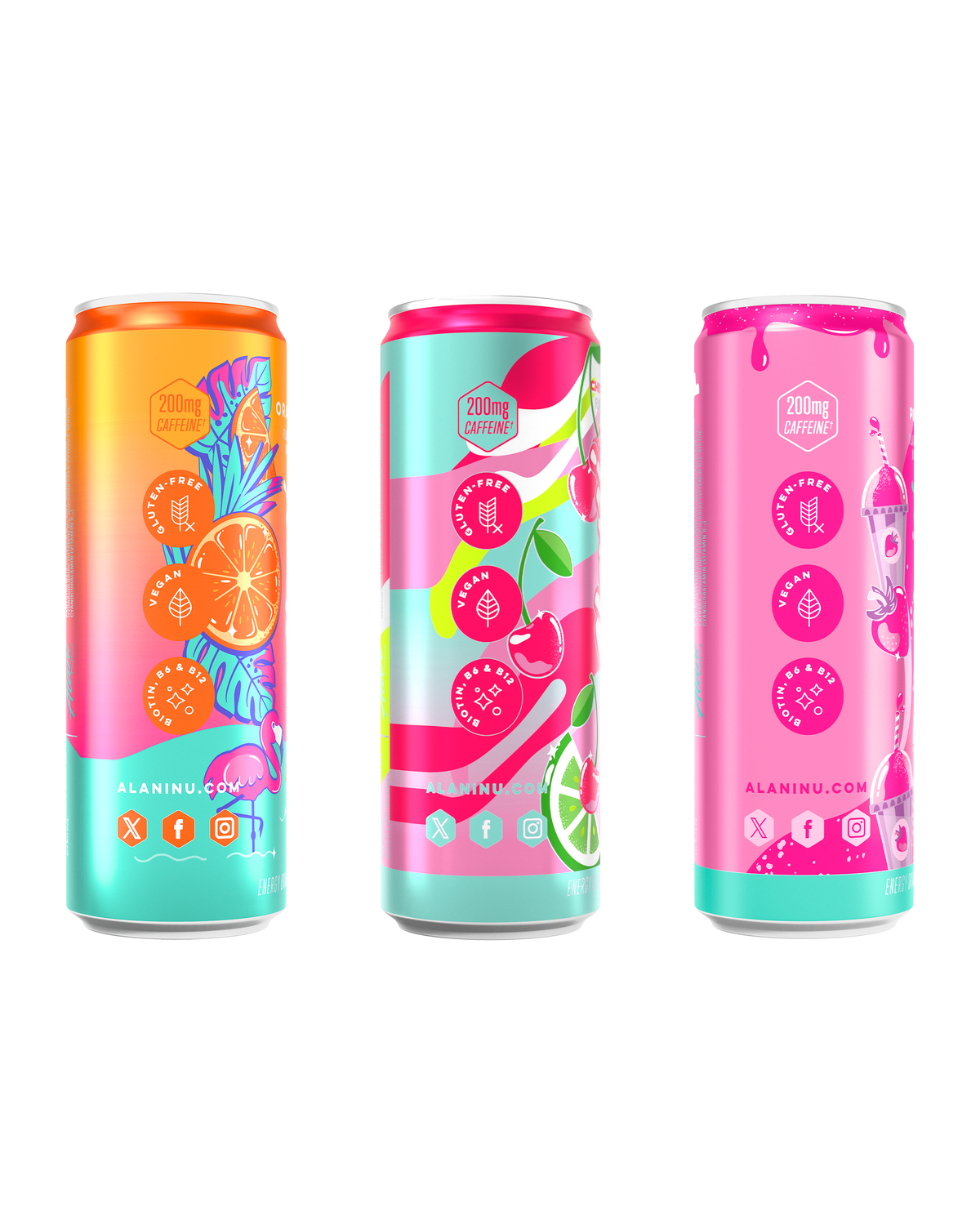 Sunkissed Energy Drink Variety, 12-Pack