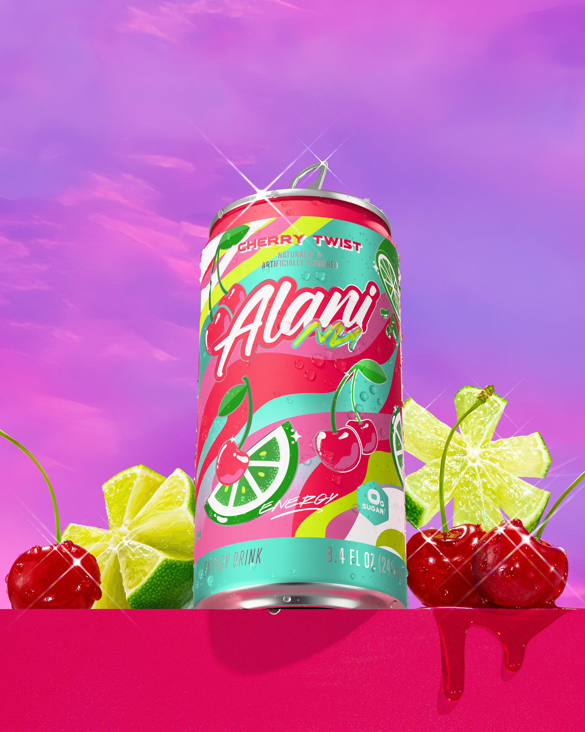 Cherry Twist Mini Energy Drink, 24-Pack
