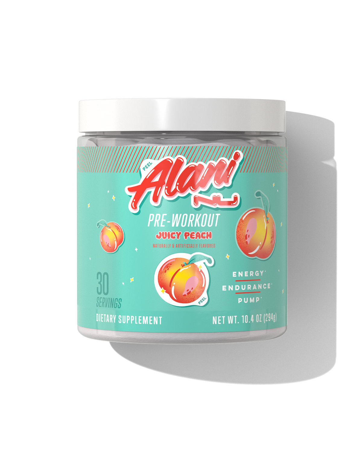 Juicy Peach Pre-Workout Mix, 30 Servings