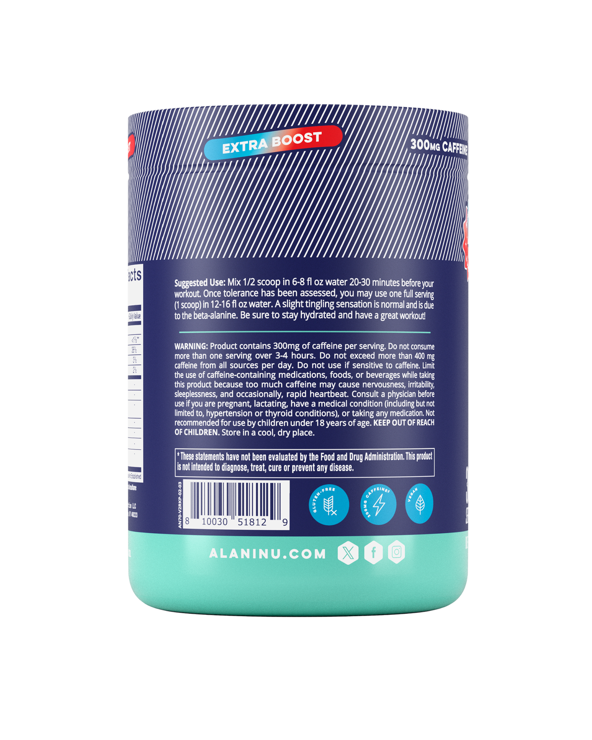 Rocket Pop Pre-Workout+ Powder, 30 Servings
