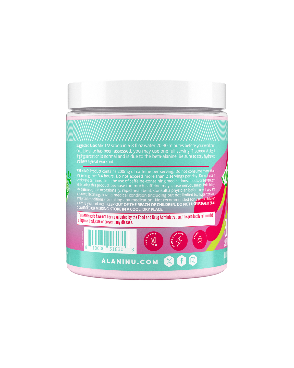 Cherry Twist Pre-Workout Powder, 30 Servings