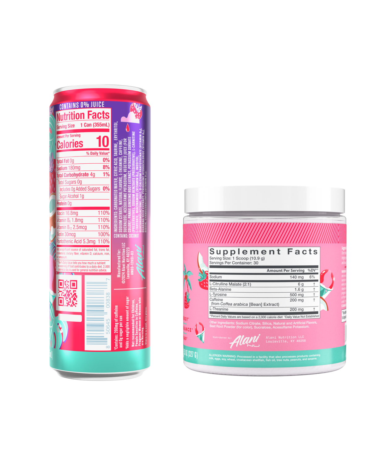 Hawaiian Shaved Ice Energy Drink & Pre-Workout Set