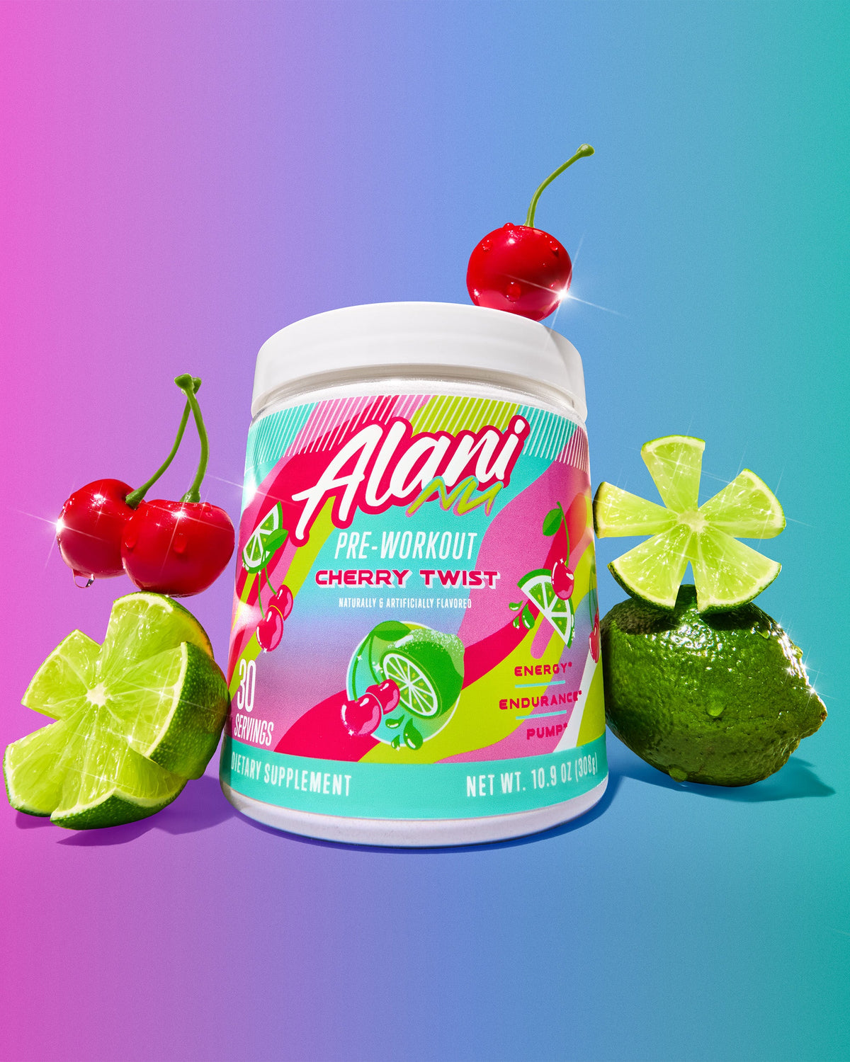 Cherry Twist Pre-Workout Powder, 30 Servings