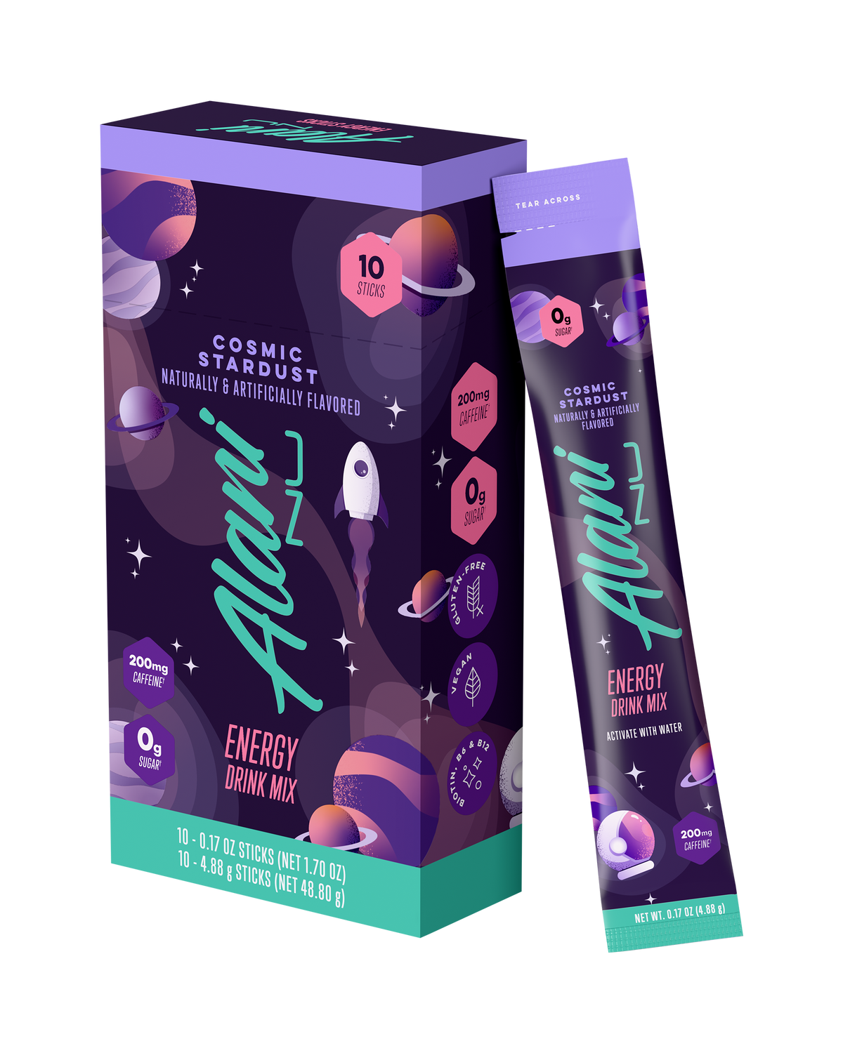 Cosmic Stardust Energy Sticks, 10-Pack