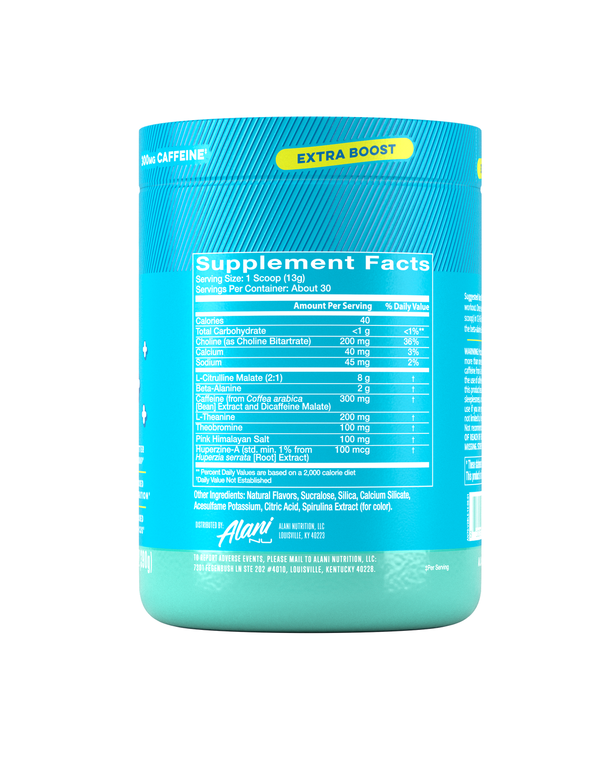 Blue Slush Pre-Workout+ Mix, 30 Servings